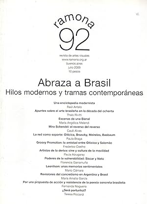 RAMONA - No. 92, julio de 2009. (Abraza a Brasil, hilos modernos y tramas contemporáneas)