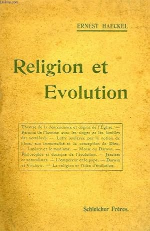 Image du vendeur pour RELIGION ET EVOLUTION mis en vente par Le-Livre