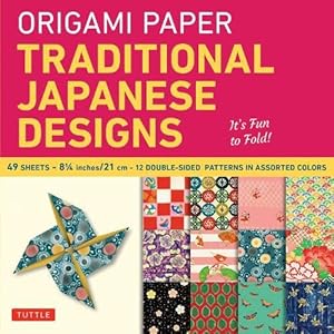 Immagine del venditore per Origami Paper - Traditional Japanese Designs - Large 8 1/4" (Paperback) venduto da Grand Eagle Retail