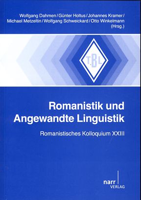 Bild des Verkufers fr Romanistik und angewandte Linguistik. Romanistisches Kolloquium XXIII Tbinger Beitrge zur Linguistik; 526. [Weitere Hrsg.: Michael Metzelin, Wolfgang Schweickard, Otto Winkelmann] zum Verkauf von Fundus-Online GbR Borkert Schwarz Zerfa