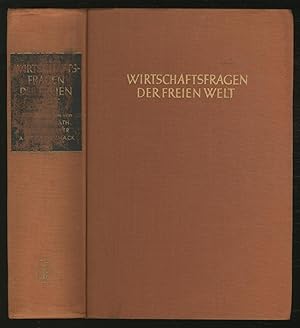 Image du vendeur pour Wirtschaftsfragen Der Freien Welt mis en vente par Between the Covers-Rare Books, Inc. ABAA