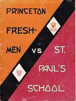 Princeton Freshmen Vs. St. Paul's School - HOCKEY PROGRAM - December Nineteenth, Nineteen Hundred...