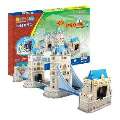 Imagen del vendedor de Twin Bridge. London. UK (the world-famous architectural and cultural tour A version suitable for ages 5) Q shelf 3D puzzle handmade love spell(Chinese Edition) a la venta por liu xing