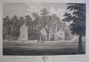 Bild des Verkufers fr Fine Original Antique Engraving Illustrating a View of Little Wirley Hall in Staffordshire. zum Verkauf von Rostron & Edwards