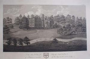 Seller image for Fine Original Antique Engraving Illustrating a South East View of Prestwood in Staffordshire. for sale by Rostron & Edwards