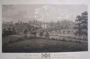 Fine Original Antique Engraving Illustrating a North East View of Beaudesert in Staffordshire.