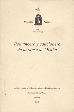 Imagen del vendedor de Romancero y cancionero de la Mesa de Ocaa a la venta por LIBRERA GULLIVER