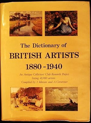 Imagen del vendedor de The Dictionary of British Artists 1880-1940 a la venta por Panoply Books