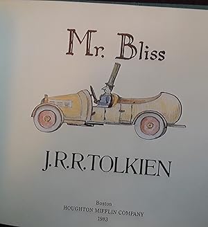 Bild des Verkufers fr Mr. Bliss // FIRST EDITION // zum Verkauf von Margins13 Books