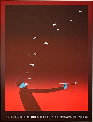 Image du vendeur pour [Affiche en srigraphie :] Editions / Galerie Marquet, Paris. mis en vente par Des livres autour (Julien Mannoni)