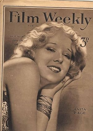 Film Weekly. The National Guide to Films Vol. 5 No. 141 June 27th 1931