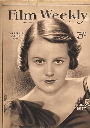 Film Weekly. The National Guide to Films Vol. 5 No. 142 July 4th 1931