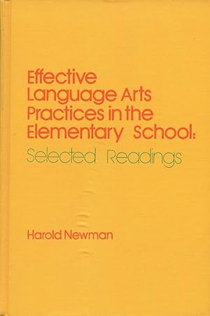 Immagine del venditore per EFFECTIVE LANGUAGE ARTS PRACTICES IN THE ELEMENTARY SCHOOL: Selected Readings venduto da 100POCKETS