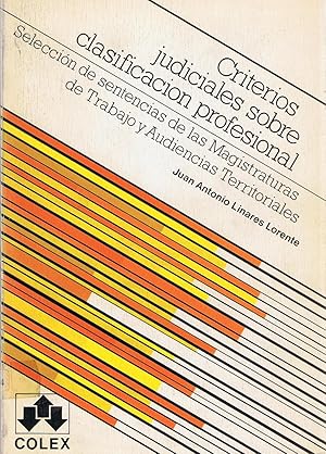 Seller image for CRITERIOS JUDICIALES SOBRE CLASIFICACIN PROFESIONAL for sale by Librera Torren de Rueda