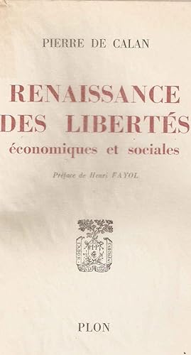 Seller image for Renaissances des Liberts conomiques et sociales for sale by dansmongarage