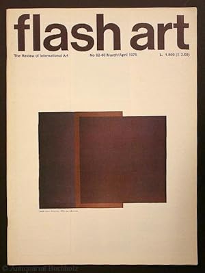 flash art. International Review of Arts. No 62-63 March/April 1976