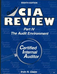Seller image for Certified Internal Auditor (CIA) Review: Part IV The Audit Environment - Eighth Edition for sale by Don's Book Store