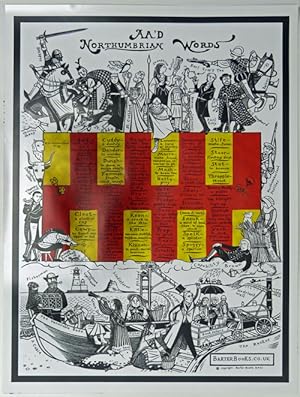 Bild des Verkufers fr Northumbrian Words Poster, with border zum Verkauf von Barter Books Ltd