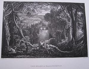 Bild des Verkufers fr THE BRAES OF BALLOCHMYLE - Lovely river/wood Scene - An Original Hand Coloured Engraving zum Verkauf von K Books Ltd ABA ILAB