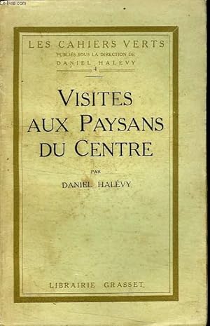 Imagen del vendedor de VISITES AUX PAYSANS DU CENTRE. a la venta por Le-Livre