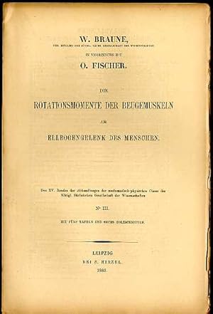 Imagen del vendedor de Die Rotationsmomente der Beugemuskeln am Ellbogengelenk des Menschen. a la venta por Antiq. F.-D. Shn - Medicusbooks.Com