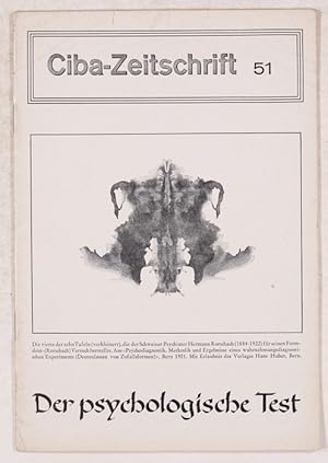 Imagen del vendedor de Der psychologische Test. a la venta por Antiq. F.-D. Shn - Medicusbooks.Com