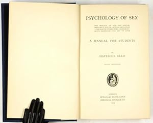 Imagen del vendedor de Psychology of Sex. The biology of sex - The sexual impulse in youth - Sexual deviation - The erotic symbolisms - Homosexuality - Marriage - The art of love. a la venta por Antiq. F.-D. Shn - Medicusbooks.Com