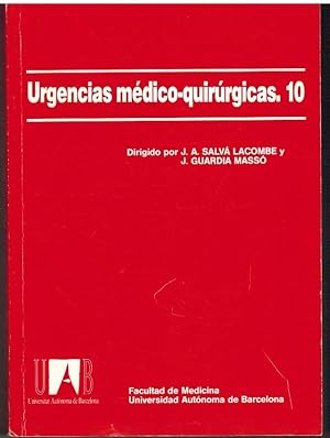 Imagen del vendedor de URGENCIAS MEDICO QUIRURGICAS. 10 a la venta por ALZOFORA LIBROS