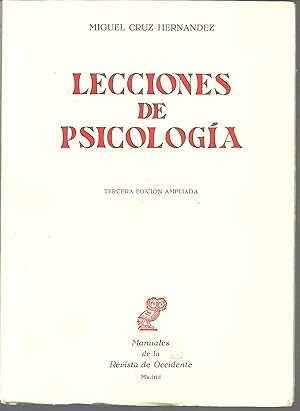 Bild des Verkufers fr LECCIONES DE PSICOLOGIA zum Verkauf von ALZOFORA LIBROS