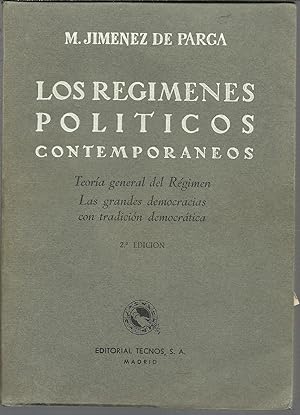 Imagen del vendedor de LOS REGIMENES POLITICOS CONTEMPORANEOS a la venta por ALZOFORA LIBROS