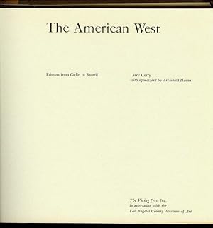 Imagen del vendedor de The American West a la venta por Bookmarc's