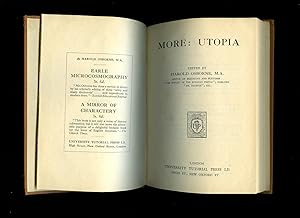 Imagen del vendedor de Sir Thomas More: Utopia a la venta por Little Stour Books PBFA Member