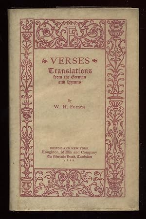Bild des Verkufers fr Verses zum Verkauf von Between the Covers-Rare Books, Inc. ABAA