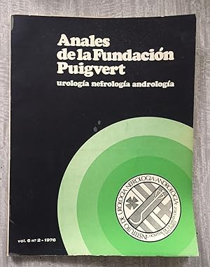 Imagen del vendedor de ANALES DE LA FUNDACION PUIGVERT. Vol. 6 , n 2 - 1976. Urologa, nefrologa, androloga a la venta por Librera Sagasta