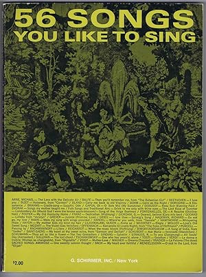 Seller image for 56 SONGS YOU LIKE TO SING: (piano/vocals) for sale by SUNSET BOOKS