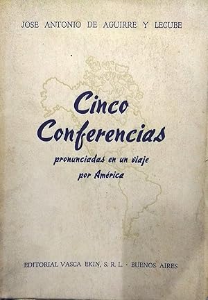 Seller image for Cinco conferencias. Pronunciadas en un viaje por Amrica for sale by Librera Monte Sarmiento