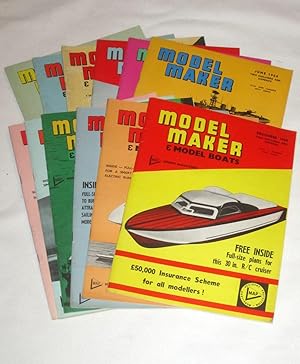 Seller image for Model Maker & Model Cars, 1964, Model Maker & Model Boat. January to November, 11 Issues. for sale by Tony Hutchinson