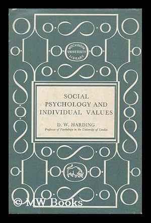 Seller image for Social psychology and individual values for sale by MW Books Ltd.