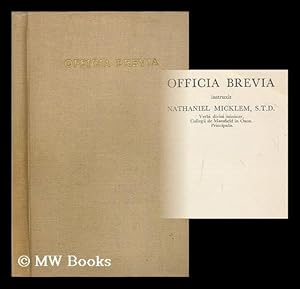 Bild des Verkufers fr Officia brevia : instruxit zum Verkauf von MW Books Ltd.