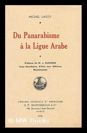 Seller image for Du panarabisme a la Ligue arabe for sale by MW Books Ltd.