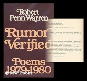 Seller image for Rumor verified : poems 1979-1980 / Robert Penn Warren for sale by MW Books Ltd.