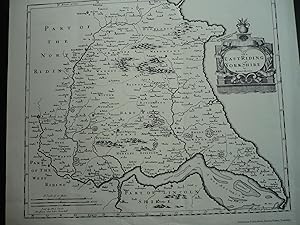 Image du vendeur pour Map: The East Riding of York Shire 1695. mis en vente par J. King, Bookseller,