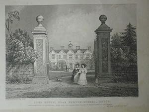 Seller image for Fine Original Antique Engraving Illustrating Ford House, Near Newton-Bushel in Devonshire. Published in 1830. for sale by Rostron & Edwards