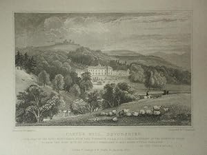 Seller image for Fine Original Antique Engraving Illustrating Castle Hill in Devonshire. Published in 1830. for sale by Rostron & Edwards