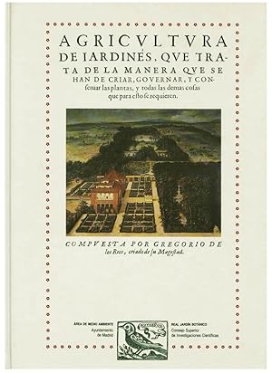 A PROPOSITO DE LA "AGRICULTURA DE JARDINES" DE GREGORIO DE LOS RIOS[ENCUADERNADO]