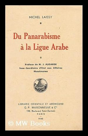 Seller image for Du panarabisme a la Ligue arabe for sale by MW Books