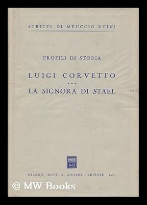 Seller image for Luigi Corvetto : La signora di Stael for sale by MW Books