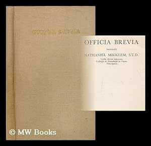 Bild des Verkufers fr Officia brevia : instruxit zum Verkauf von MW Books