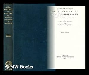 Seller image for A survey of the social structure of England & Wales, as illustrated by statistics for sale by MW Books