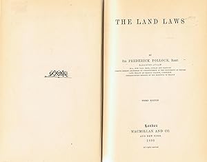 Imagen del vendedor de THE LAND LAWS a la venta por Librera Torren de Rueda